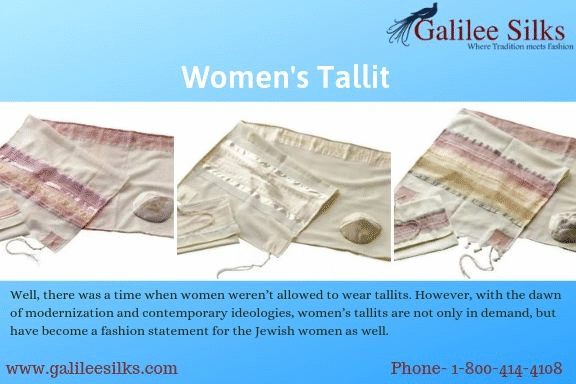 Women's Tallit Well, there was a time when women weren’t allowed to wear tallits.  For more details, visit: https://www.galileesilks.com/collections/womens-tallit-1 by amramrafi