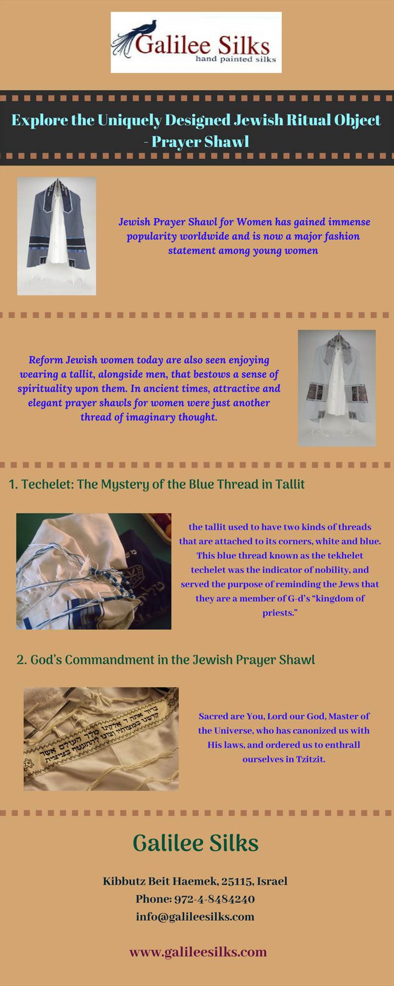 Explore the Uniquely Designed Jewish Ritual Object - Prayer Shawl.jpg The elegant Jewish women tallit was just another thread of imaginary thought. Know how they evolved into unique pieces and gained significant importance. For more details, visit this link: https://bit.ly/2ARIlpP by amramrafi