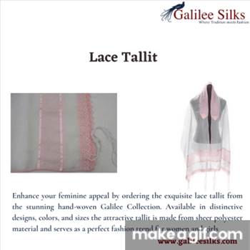 lace tallit - Enhance your look and feel when wearing the tallit by getting the exquisite lace tallit from the stunning handmade Galilee Silks Collection.  For more details, visit: https://www.galileesilks.com/collections/womens-tallit-1/lace