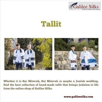 Tallit - Whether it is Bar Mitzvah, Bat Mitzvah or maybe a Jewish wedding, find the best collection of hand-made tallit that brings Judaism to life from the online shop of Galilee Silks. For more details, visit: https://www.galileesilks.com/  