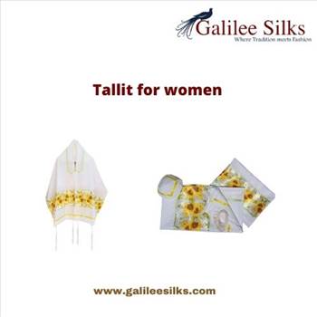 Tallit for women - Tallit for women used to evoke a lot of controversy in earlier days. But in modern times, they have become a trending fashion and Jewish women around just love wearing them. For more visit: https://www.galileesilks.com/collections/womens-tallit-1