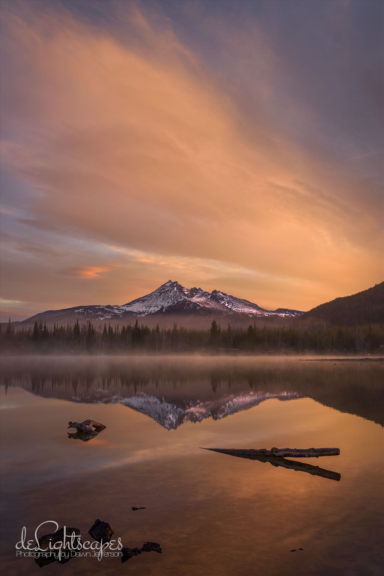Sparks Lake in Fall Sparks Lake in Oregon on a brisk morning by Dawn Jefferson