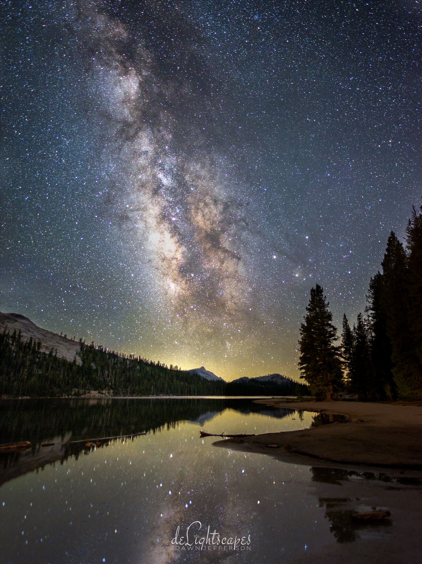 Milky Way over an Alpine Lake  by Dawn Jefferson
