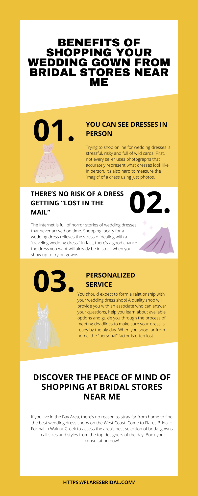 Benefits of shopping your wedding gown from bridal stores near me (1).png  by flaresbridal