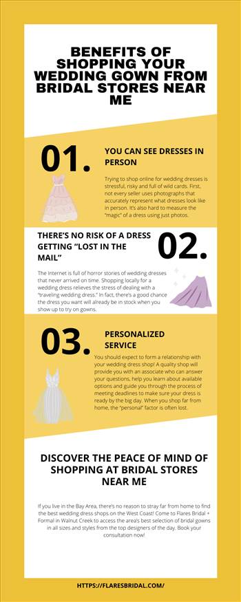 Benefits of shopping your wedding gown from bridal stores near me (1).png by flaresbridal