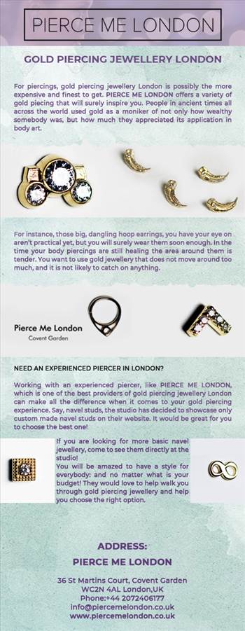 Buy the new Gold piercing jewellery at Pierce Me London by Piercemelondon