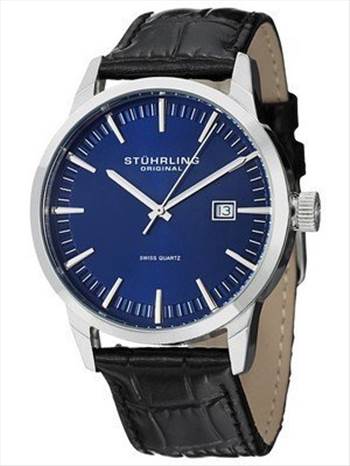 Stuhrling Original Classic Ascot 42 Swiss Quartz Date Display 555A.04 Men's Watch.jpg by creationwatchesnew