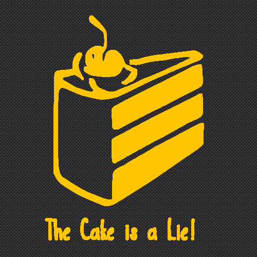 portal_the_cake_is_a_lie_yellow.jpg  by Michael