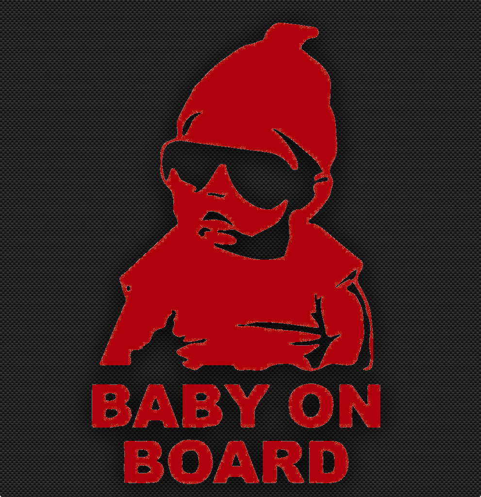baby on board red.jpg  by Michael