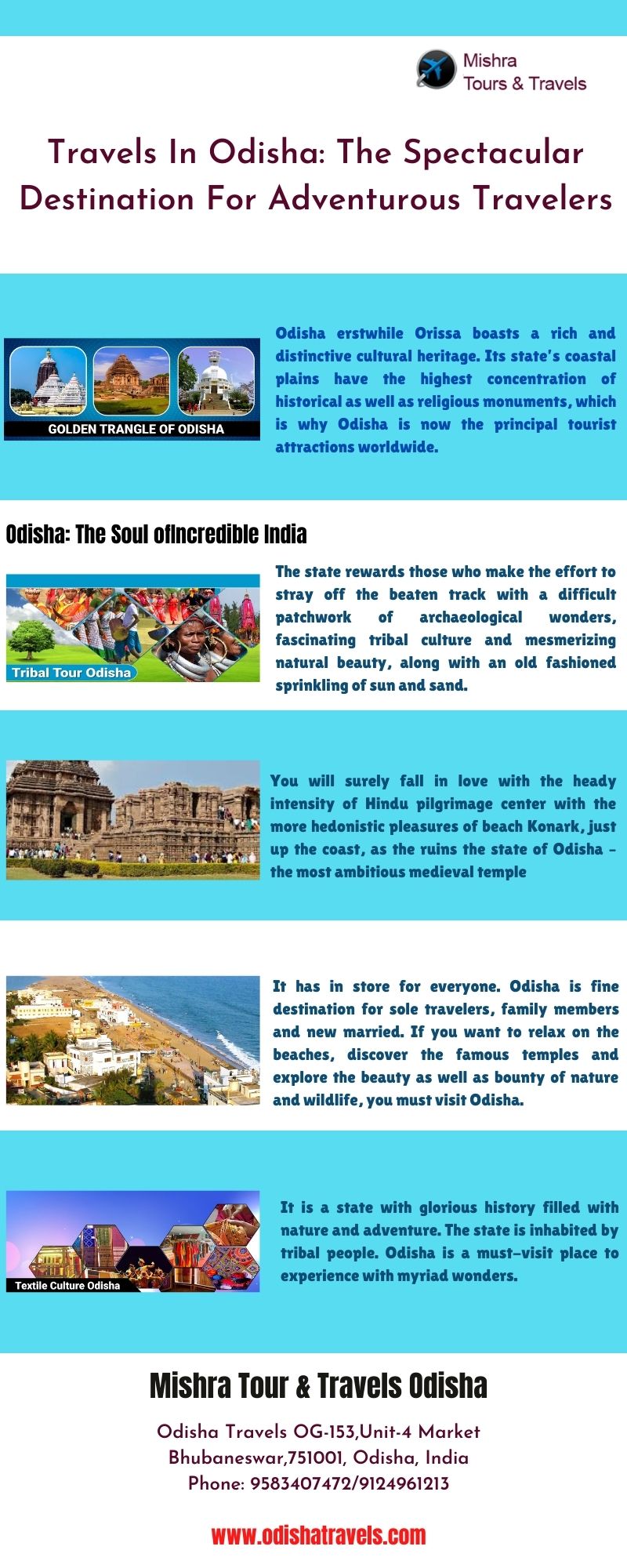 Travels In Odisha: The Spectacular Destination For Adventurous Travelers Its state’s coastal plains have the highest concentration of historical as well as religious monuments, which is why Odisha is now the principal tourist attractions worldwide. For more details, visit this link: https://bit.ly/35LxnAa
 by Odishatravels