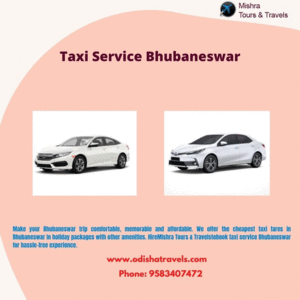 Taxi service Bhubaneswar Flying into Bhubaneswar for a short break or longer stay? You can take the stress out of your onward journey by hiring Mishra Tours & Travels. For more details, visit: https://www.odishatravels.com/?p=rental_bbsr by Odishatravels