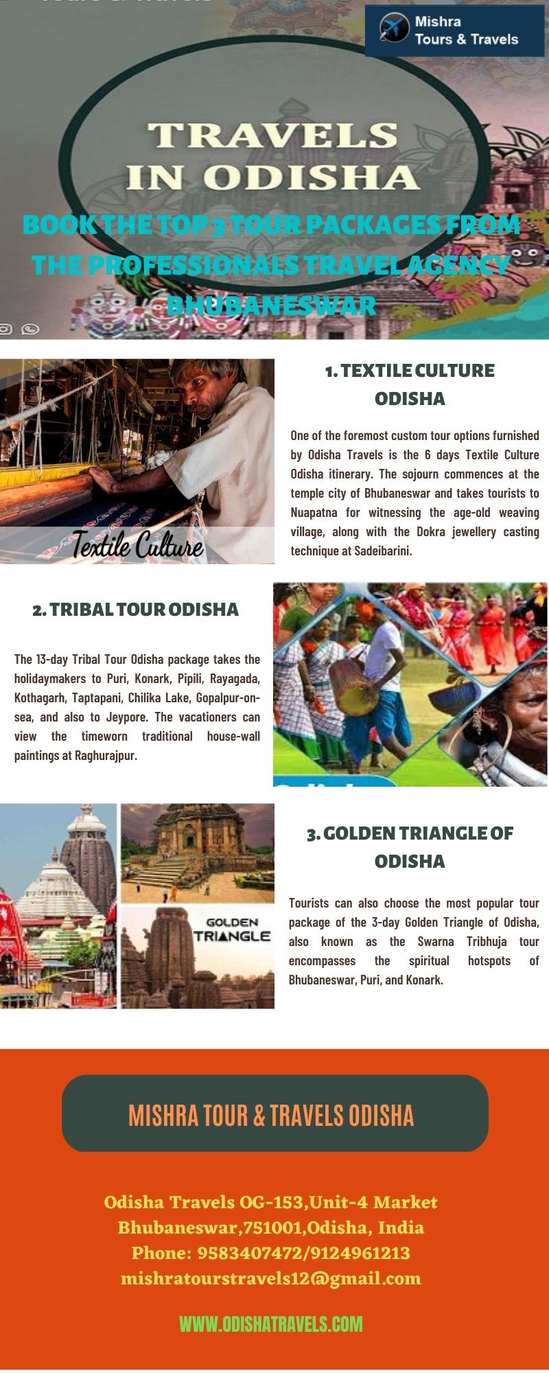 Book the top 3 tour packages from the Professionals travel Agency Bhubaneswar Odisha Travels, the leading Professionals travel Agency Bhubaneswar presents customized and feasible tour packages, along with cost-effective prompt car rentals. For more visit: https://www.odishatravels.com/about
 by Odishatravels