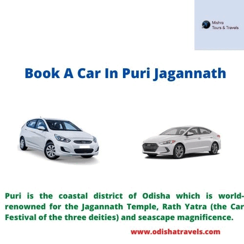book a car in Puri jagannath Whether it's a business trip, casual trip or family holiday to Puri, if you are looking to book a car in Puri Jagannath, look no further than Mishra Tours & Travels. For more visit: https://www.odishatravels.com/book-car-in-Puri by Odishatravels