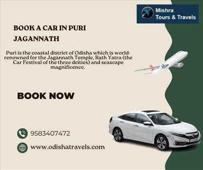 book a car in Puri Jagannath by Odishatravels