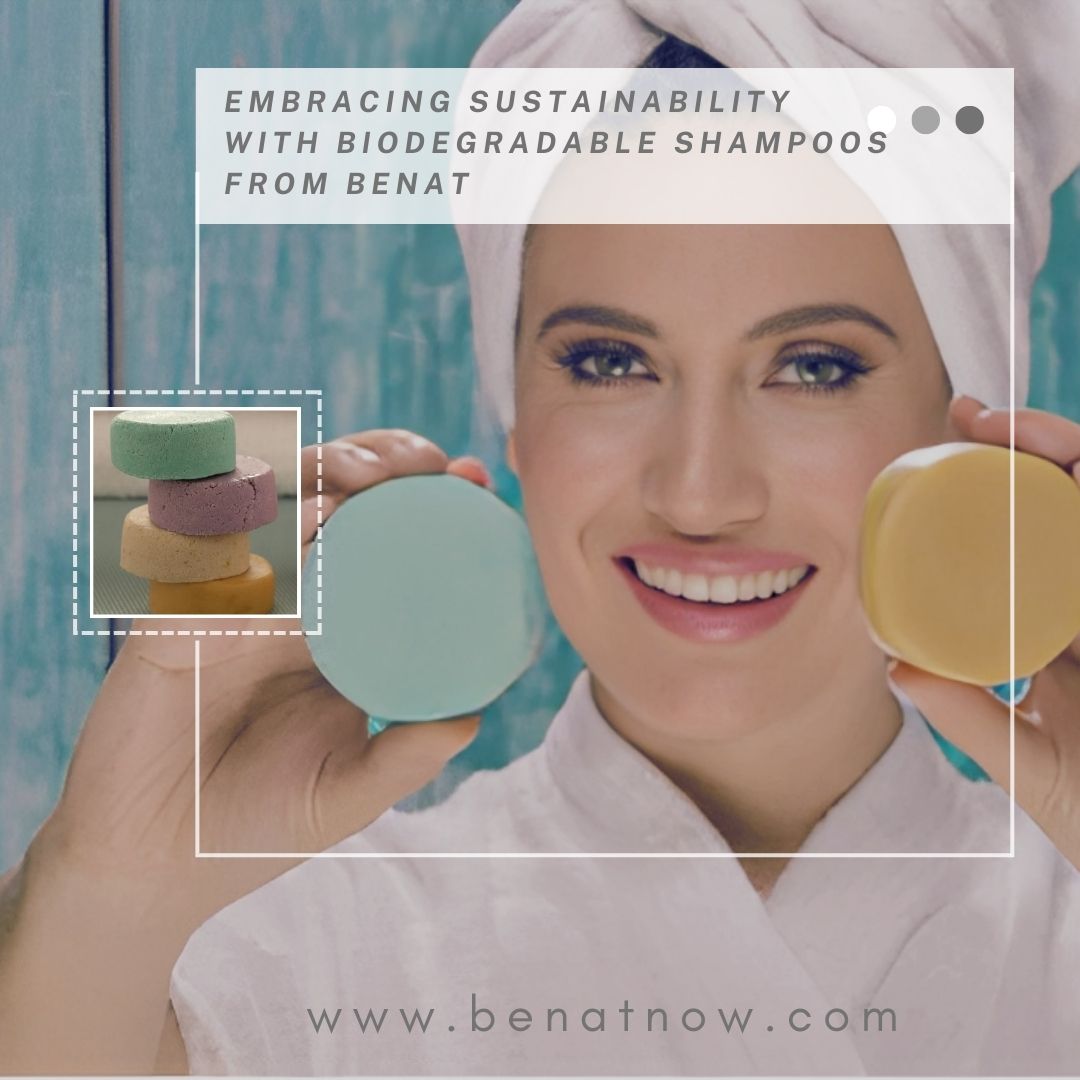 EMBRACING SUSTAINABILITY WITH BIODEGRADABLE SHAMPOOS FROM BENAT.jpg Visit : https://www.benatnow.com/blogs/benat-blog/embracing-sustainability-with-biodegradable-shampoos-from-benat
 by Benatnow