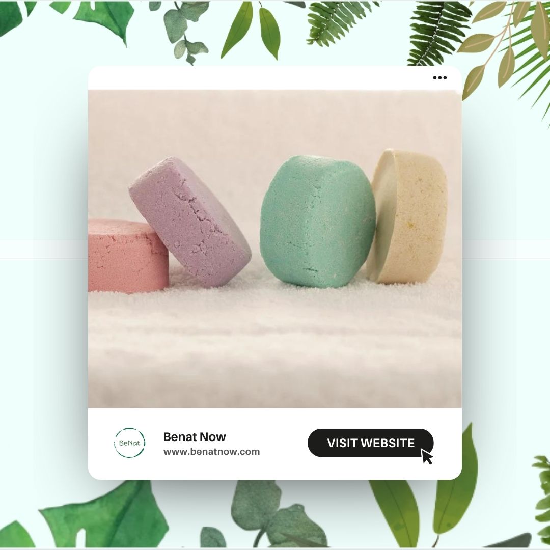 Get beautiful hair with BeNat's plastic free shampoo.jpg Visit : https://www.benatnow.com/collections/shampoo-bar
 by Benatnow