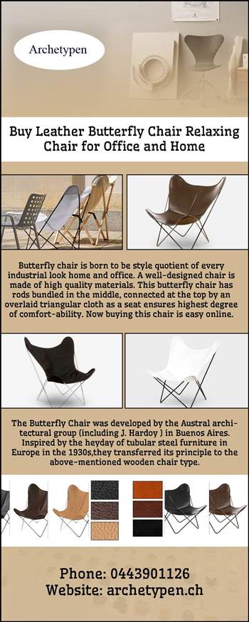Buy Leather Butterfly Chair Relaxing Chair for Office and Home.jpg by archetypen