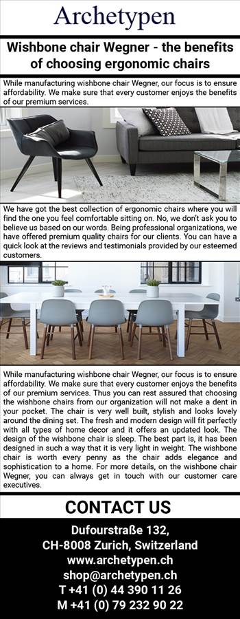 Wishbone chair Wegner – the benefits of choosing ergonomic chairs.jpg by archetypen
