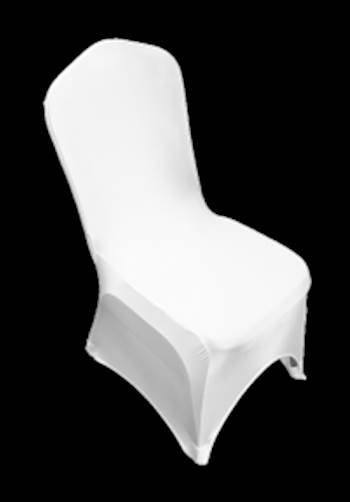 Banquet Chair White Stretch Cover -Areeka Event Rentals by areekadubai