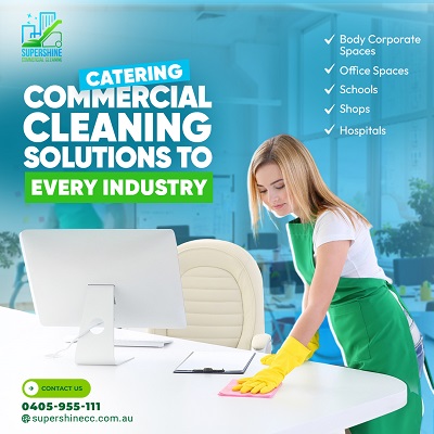 commercial cleaning Melbourne Discover the difference with Supershine Business Cleaning Services, known to perform the best commercial cleaning in Melbourne.  For more visit: https://supershinecc.com.au/ by Supershinecc