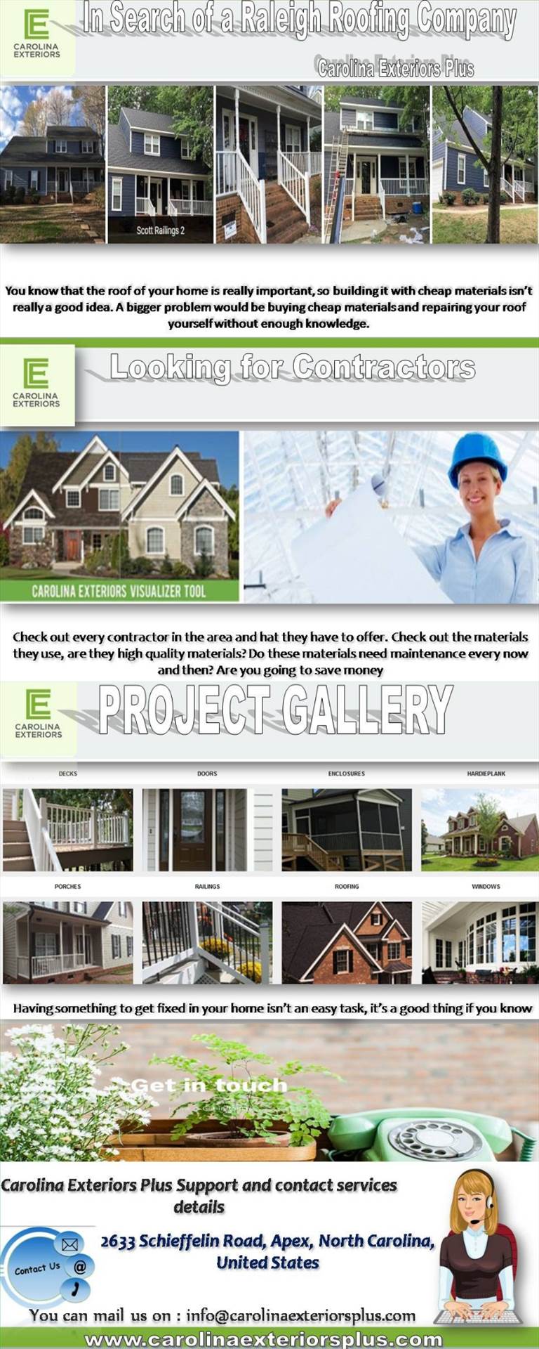 In Search of a Raleigh Roofing Company Carolina Exteriors Plus proudly installs the finest james hardie siding products in a wide range of designer colors. http://www.carolinaexteriorsplus.com/ by carolinaexteriorsplus