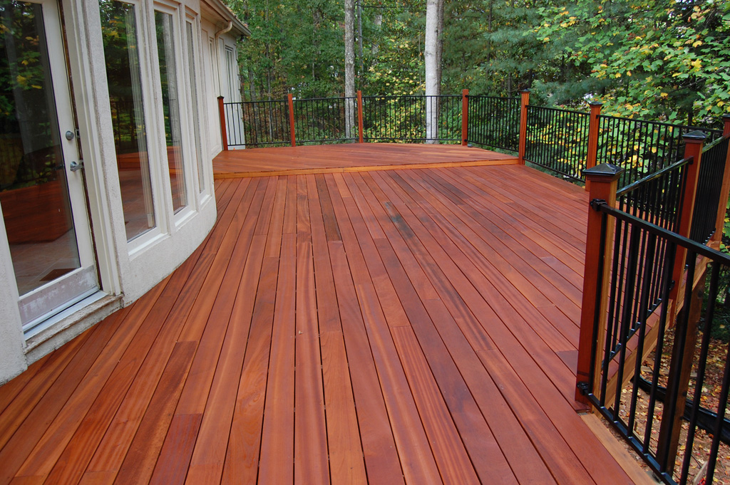 Ipe Deck and Bench https://www.abswood.com/ipe-decking/ by abswood