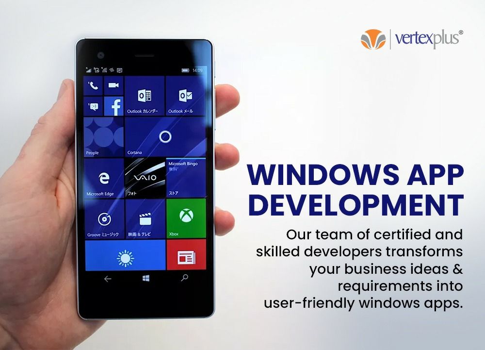 Window App Development.jpg Being a leading mobile app development company, VertexPlus not only excels in native iOS, Android and hybrid app development, but the in-house team is equally well poised to deliver excellent app development for Windows phone platform. by VertexPlusSingapore