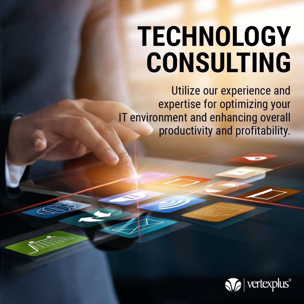 Technology Consulting.jpg Utilize our experience and expertise for optimizing your IT environment and enhancing overall productivity and profitability. by VertexPlusSingapore