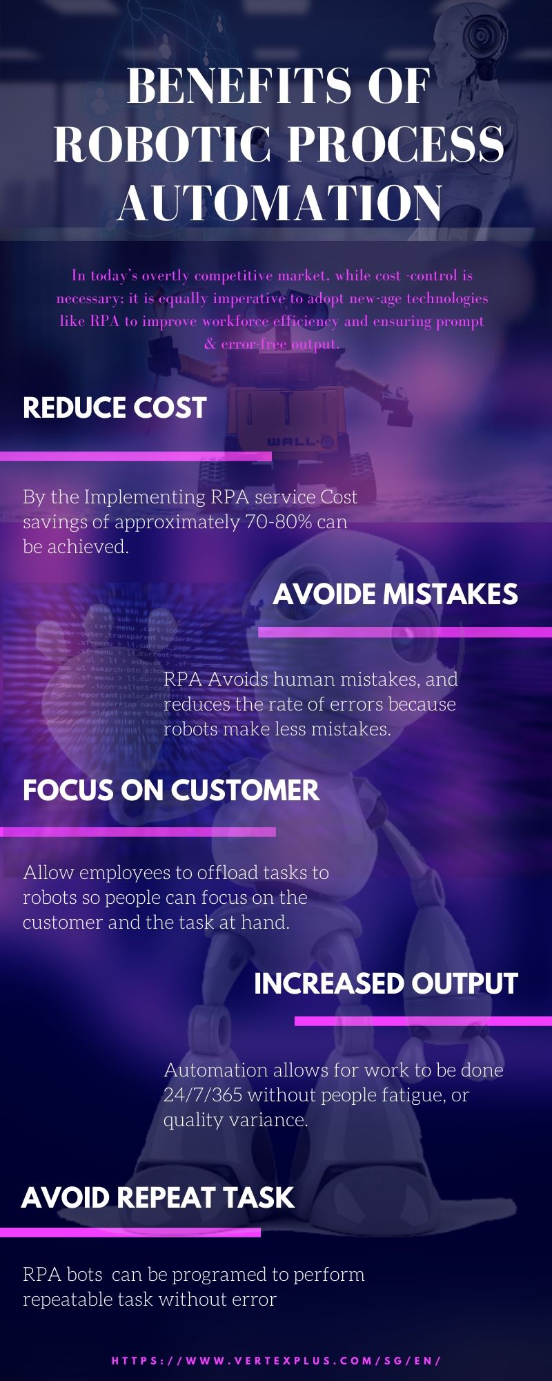 Benefits of Robotic Process Automation.jpg Here is an Infographics that represents the benefits of robotic process automation. by VertexPlusSingapore