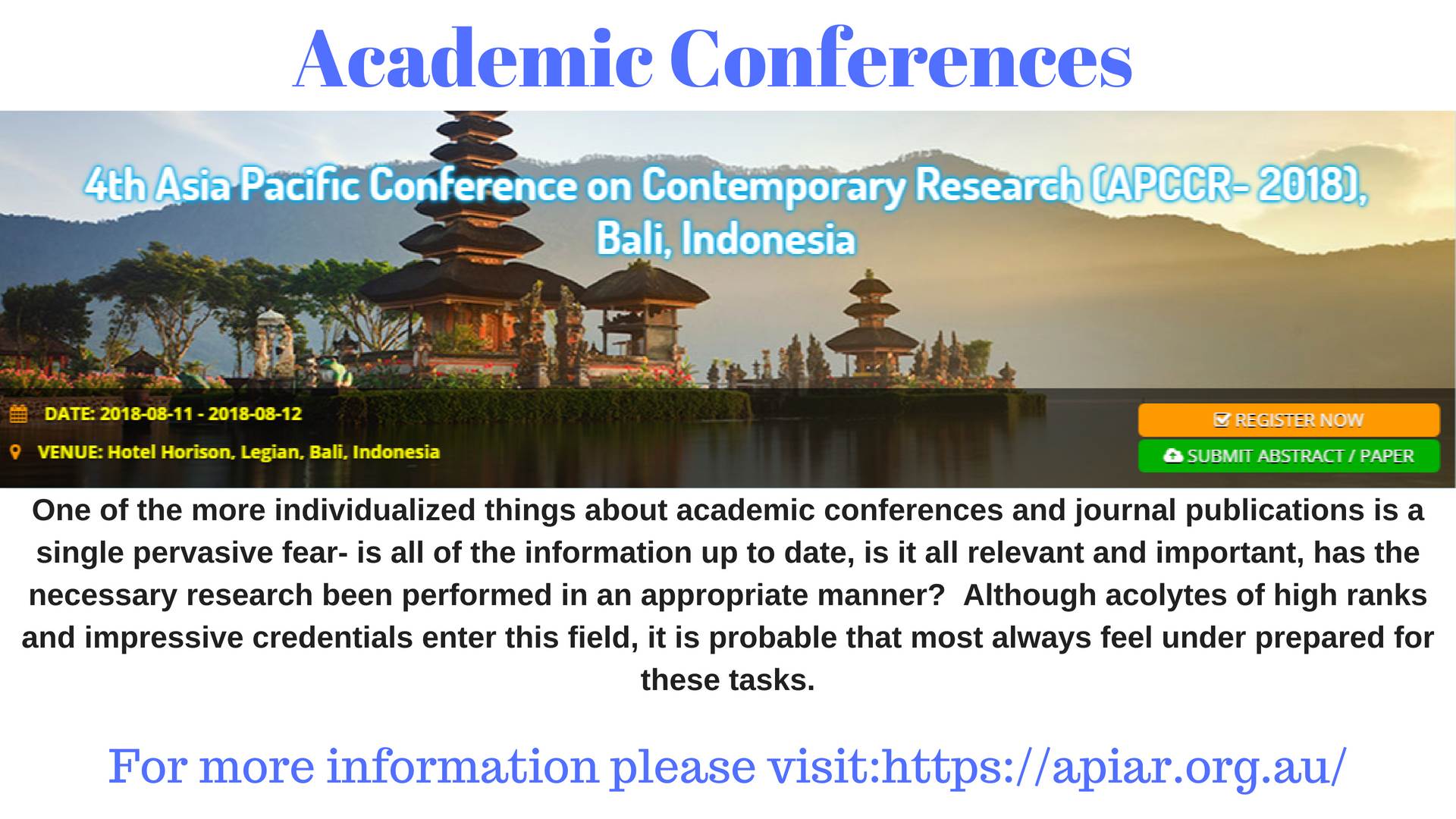 Academic Conferences.jpg  by apiaracademics