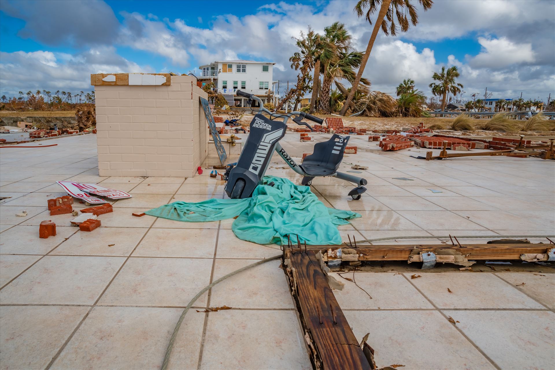 Hurricane Michael Mexico Beach, Florida, United States October 26, 2018.  16 days after Hurricane Michael. Canal Park by Terry Kelly Photography