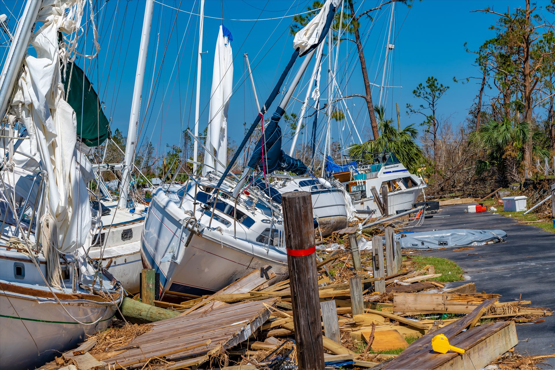 Hurricane Michael Watson Bayou in Panama City, Florida by Terry Kelly Photography