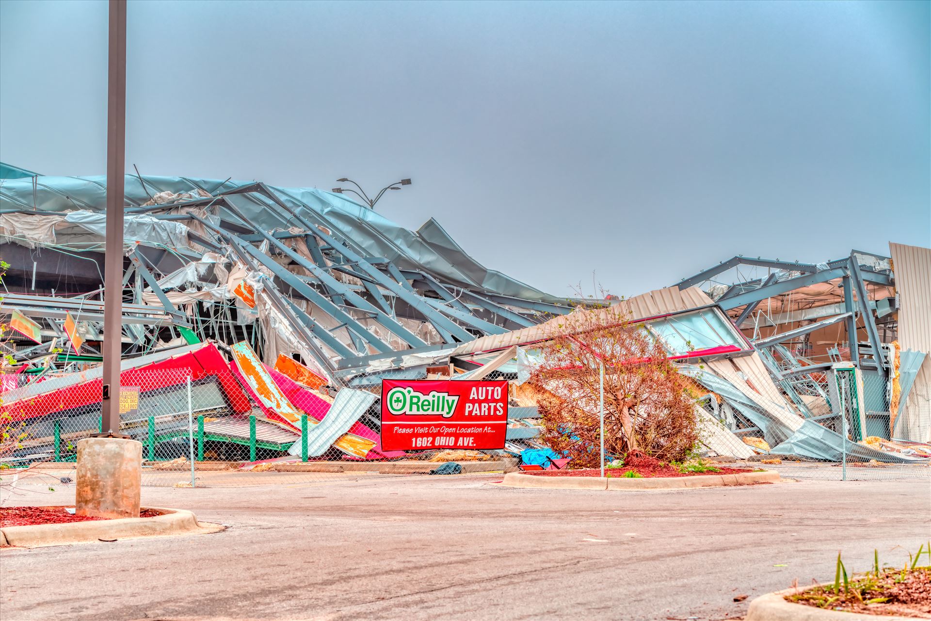 Hurricane Michael Panama City, Florida, USA 12/30/2018 O'Reilly Auto Parts on HWY 98 destroyed by hurricane Michael by Terry Kelly Photography