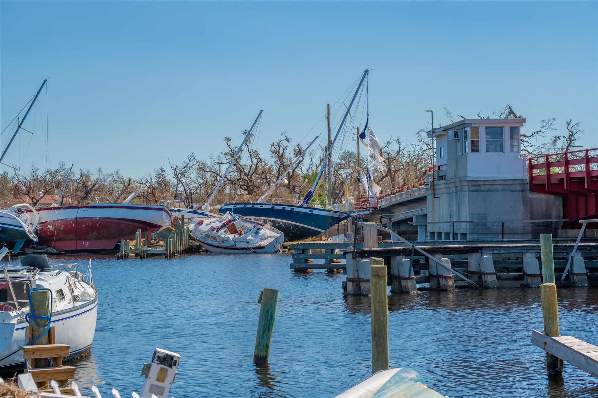 Hurricane Michael Hurricane Michael destroys sailboats in Massalina bayou, Panama City, Florida by Terry Kelly Photography