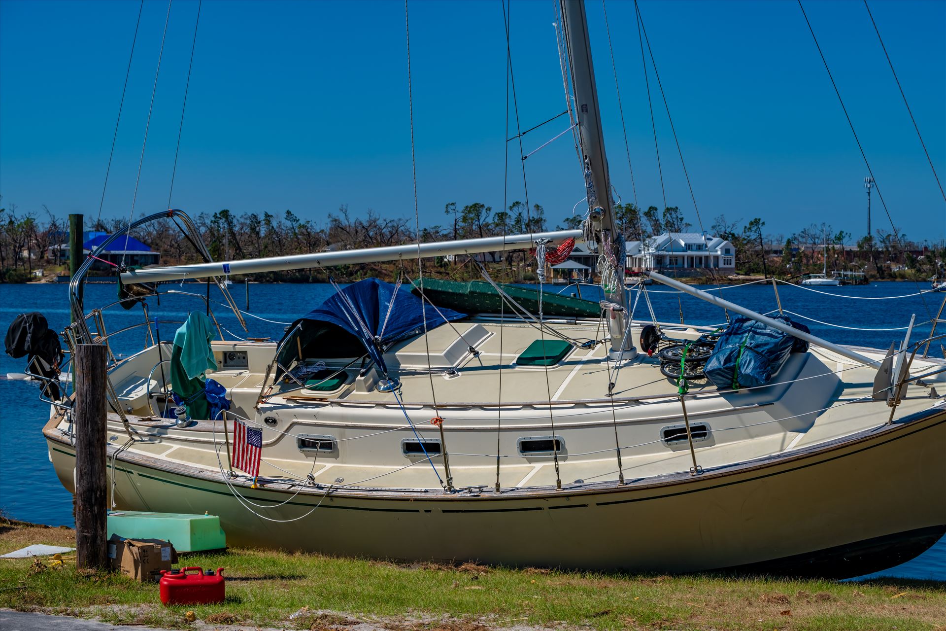 Hurricane Michael Watson Bayou in Panama City, Florida by Terry Kelly Photography