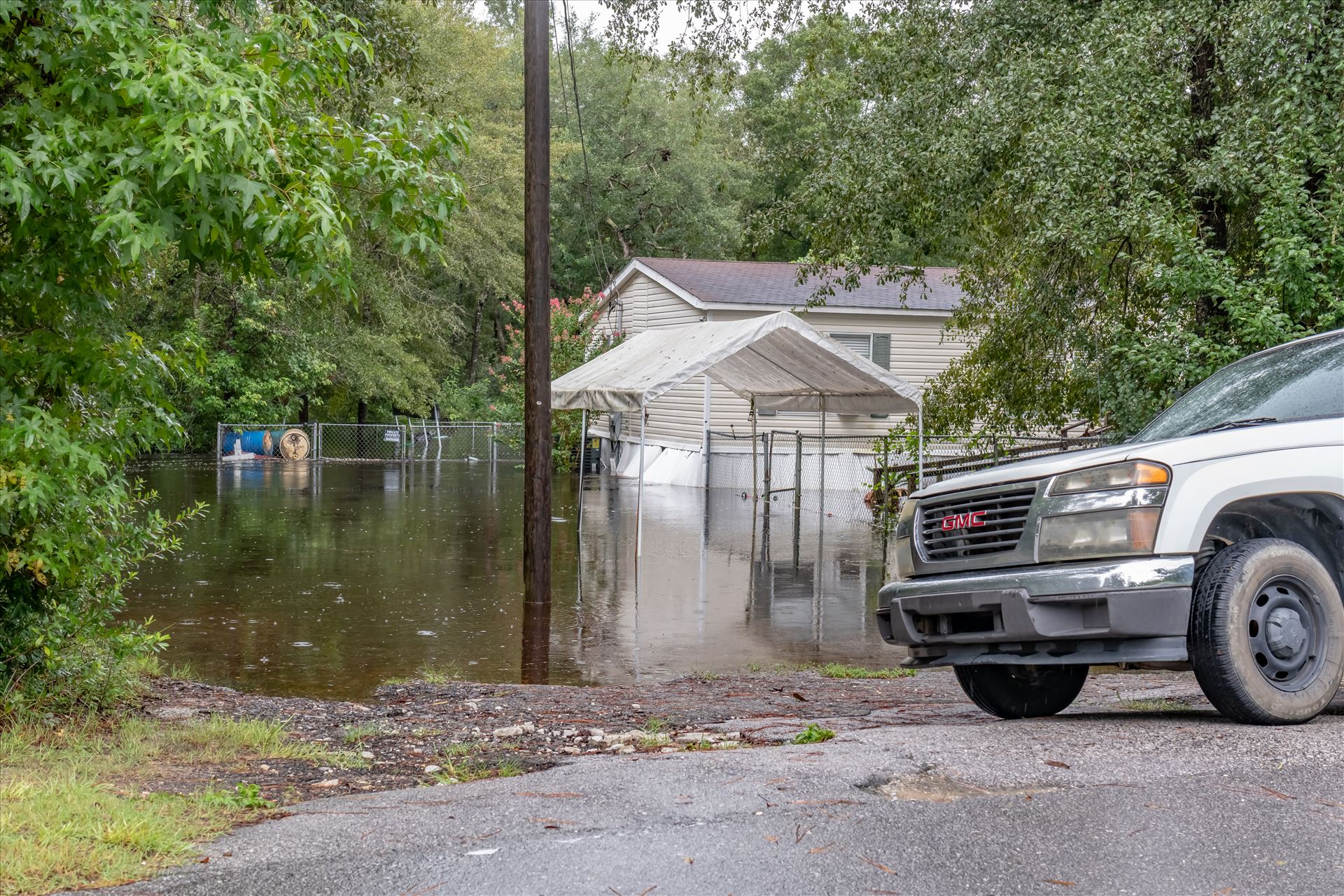 bear creek out of bank 6 August 02, 2018.jpg August 02, 2018 heavy rains flooded many parts of Bay County, Florida. This photo is in the Bear Creek area. by Terry Kelly Photography