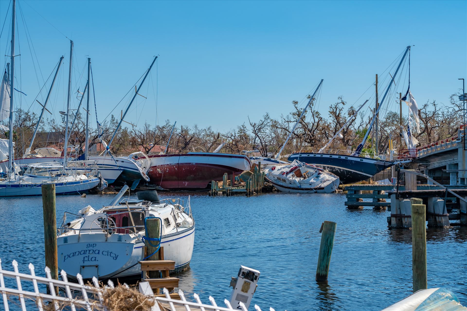 Hurricane Michael Hurricane Michael. Boats destroyed in Massalina bayou, Panama City, Florida by Terry Kelly Photography