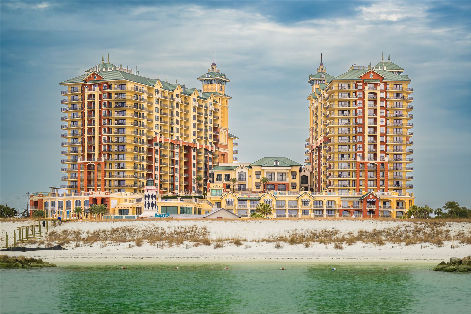 Editorial image of the Emerald Grand Editorial image of the Emerald Grande in Destin, Florida, overlooking the stunning emerald waters of the Gulf. by Terry Kelly Photography