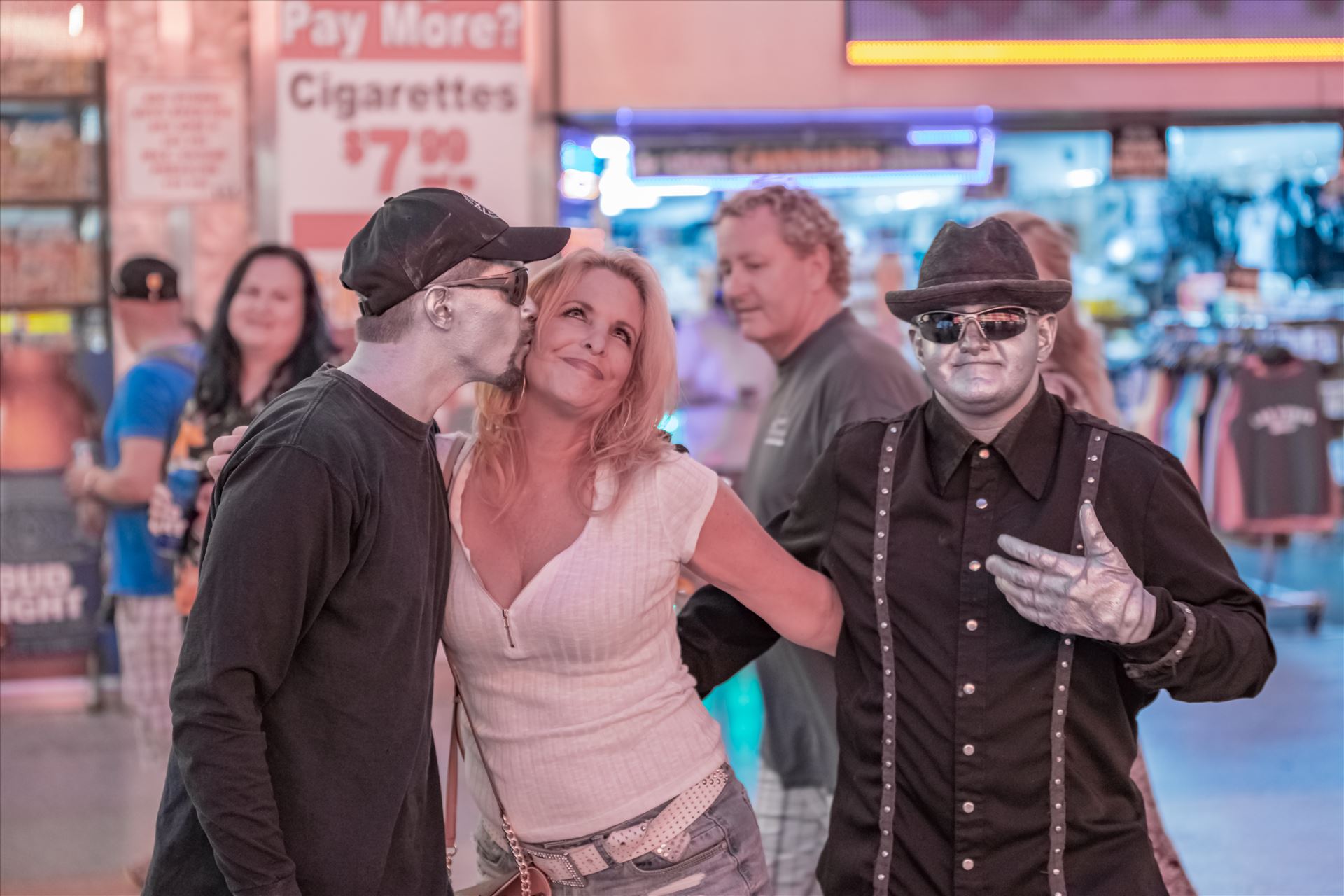 Fremont Street Experence with Tonya and make me move guys-8502635.jpg  by Terry Kelly Photography