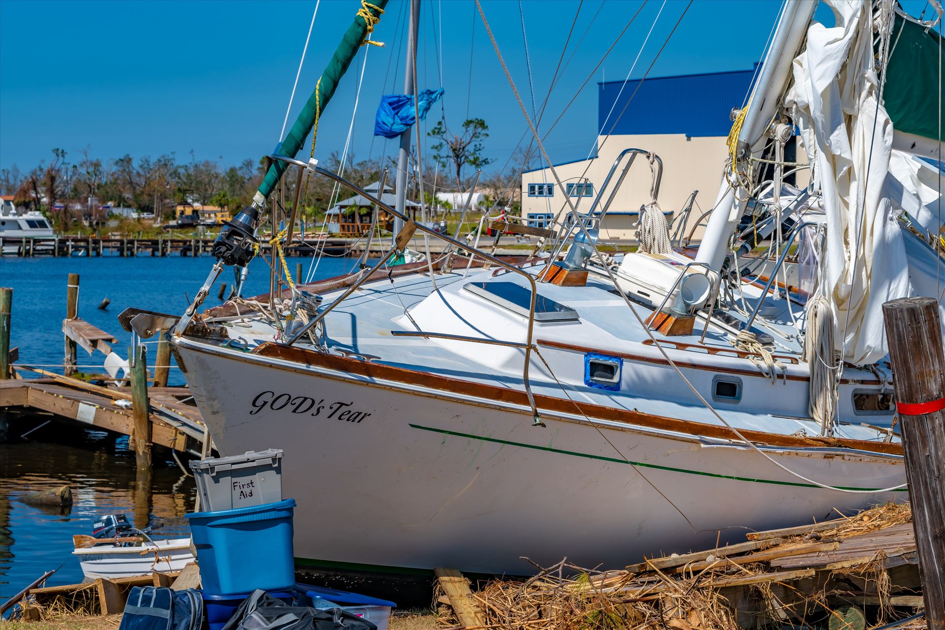 Hurricane Michael Watson Bayou in Panama City, Florida by Terry Kelly Photography