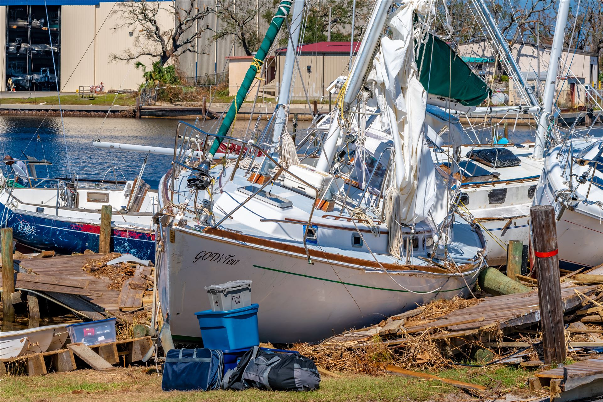 Hurricane Michael Watson Bayou in Panama City, Florida by Terry Kelly Photography