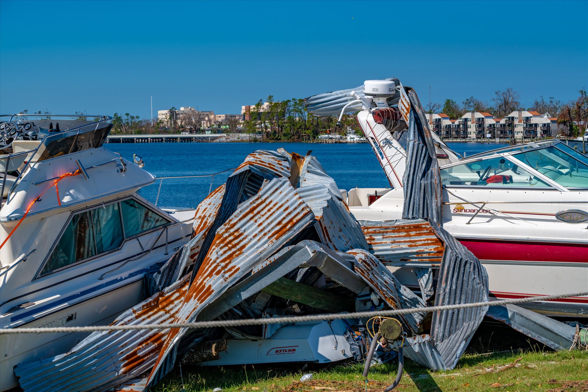 Hurricane Michael Watson Bayou in Panama City, Florida by Terry Kelly Photography