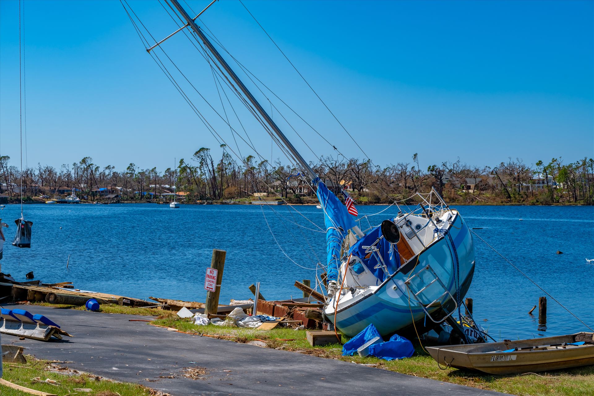 Hurricane Michael Watson Bayou in Panama City, Florida by Terry Kelly Photography