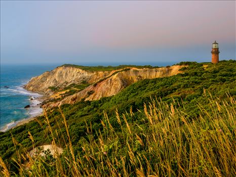 Gay Head Light basks in the soft pastels of this New England landscape in Aquinnah, Martha's Vineyard, Massachusetts, Martha's Vineyard, MA.jpg by New England Photography