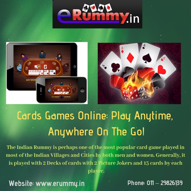 Cards Games Online_ Play Anytime, Anywhere On The Go!.jpg Various card games have always been a great way to connect with your friends and social circle. But what if you get to play them online? For more details, visit this link: https://bit.ly/2GjQ698
 by Erummy