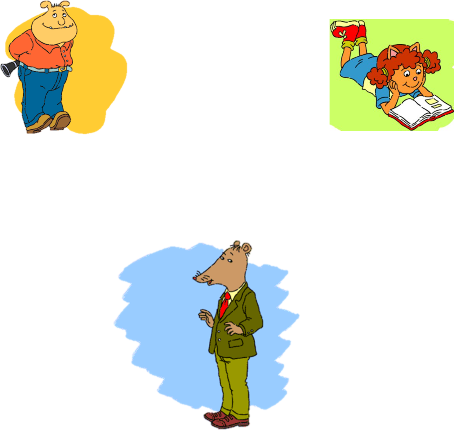 D.W., Mr. Ratburn, Sue Ellen and Binky as supported characters in new early 2020 shows.png  by shwapneel1999