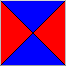 50% blue and 50% red square V.png  by shwapneel1999