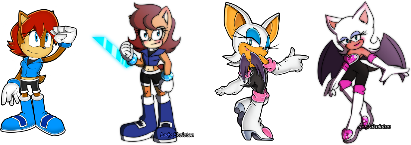 Sally and Rouge differences.png  by shwapneel1999