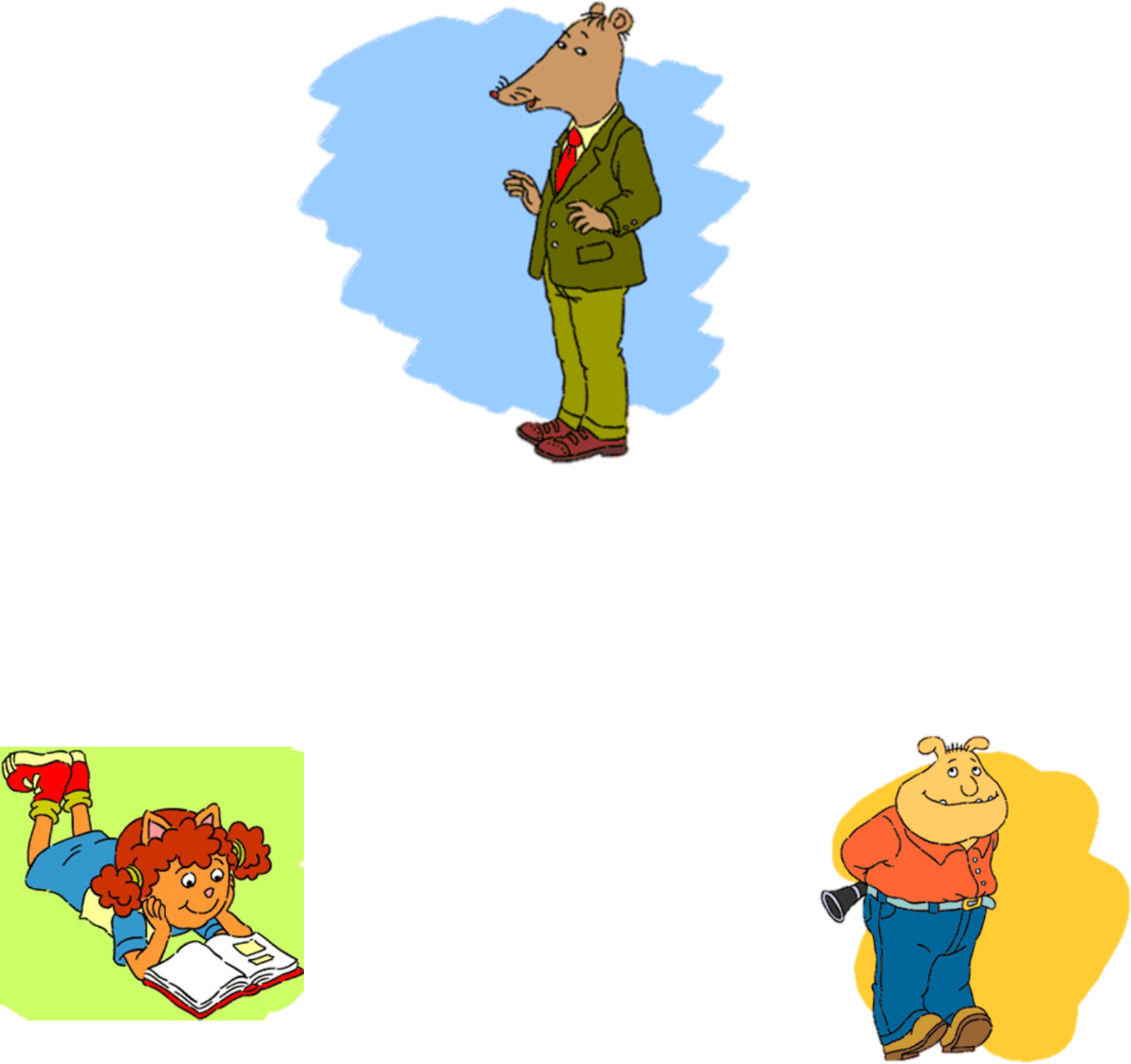 D.W., Mr. Ratburn, Sue Ellen and Binky as supported characters in new early 2020 stories.png  by shwapneel1999
