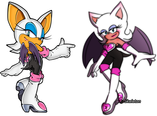 Rouge differences.png  by shwapneel1999